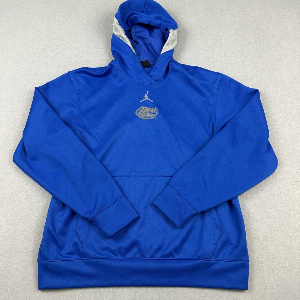 Florida Gators Hoodie Men Medium Blue Jordan NCAA Football Sweatshirt M